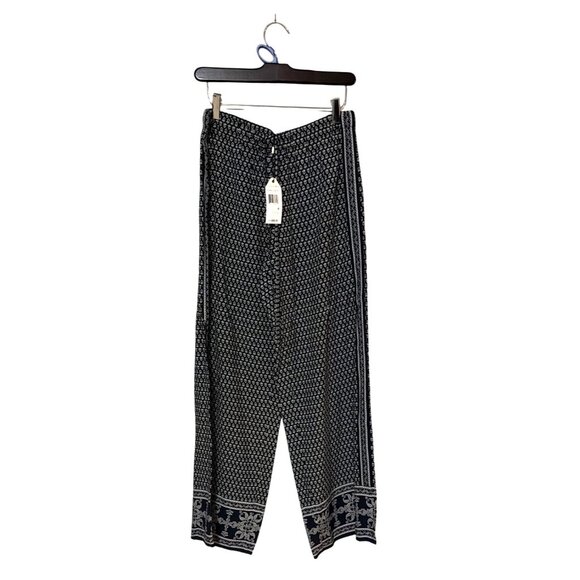 Sophie Max Pants - Sophie Max Womens Black & White Printed Pants Size M